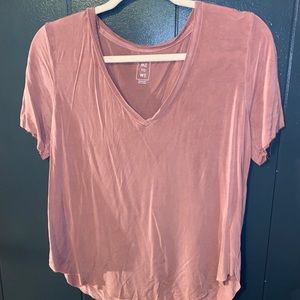 ‘Me to We’ V-Neck, Size Medium, Pink